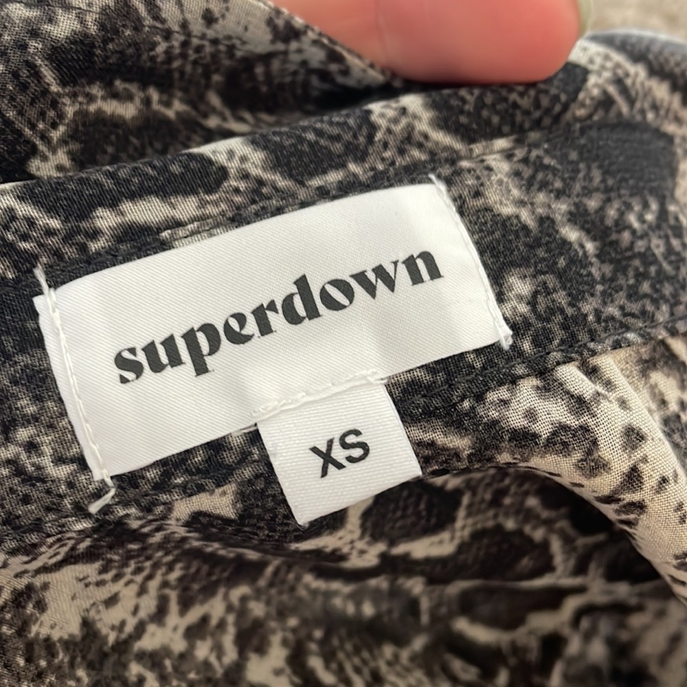 Superdown Snakeprint Button Down - image 2